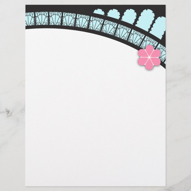 Geavanceerde Franse Flair Letterhead (Voorkant)