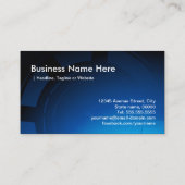 Geavanceerde, geavanceerde, wereldwijde high-tech  visitekaartje (Achterkant)