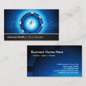 Geavanceerde, geavanceerde, wereldwijde high-tech  visitekaartje (Voorkant / Achterkant)