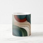 Geavanceerde geometrische Abstract - aardse tinten Koffiemok (Center)