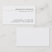 Geavanceerde Gold Striped Clean Luxury Trendy Visitekaartje (Voorkant / Achterkant)