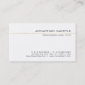 Geavanceerde Gold Striped Clean Luxury Trendy Visitekaartje (Voorkant)