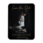 Geavanceerde Golden Script Photo LGTB Wedding Magneet (Verticaal)