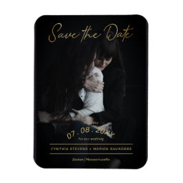 Geavanceerde Golden Script Photo LGTB Wedding Magneet