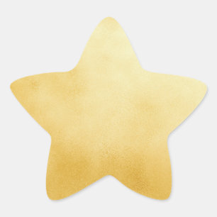 Geavanceerde gouden Folie Faux Gold Star Ster Sticker