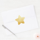 Geavanceerde gouden Folie Faux Gold Star Ster Sticker (Envelop)