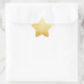 Geavanceerde gouden Folie Faux Gold Star Ster Sticker (Tas)