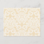 Geavanceerde gouden kant Elegant Script ontvangst Informatiekaartje (Achterkant)