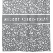 Geavanceerde grijze en witte feestjes voor vrolijk douchegordijn (Voorkant)