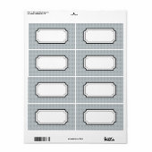 Geavanceerde grijze etiketten (Full Sheet)