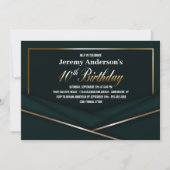 Geavanceerde Groene Gold 40e verjaardag Kaart (Voorkant)