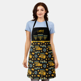 Geavanceerde Hanukkah Menorah Apron Schort