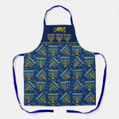 Geavanceerde Hanukkah Menorah Apron Schort (Voorkant)