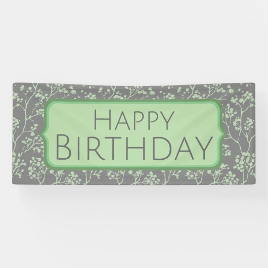 Geavanceerde Happy Birthday-banner Spandoek (Horizontaal)