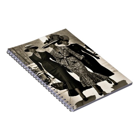 Geavanceerde Harlem Renaissance Dames Notitieboek (Rechterzijde)