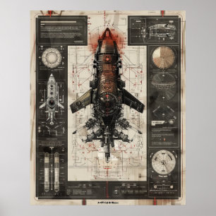 Geavanceerde hyperrealistische infographics schema poster