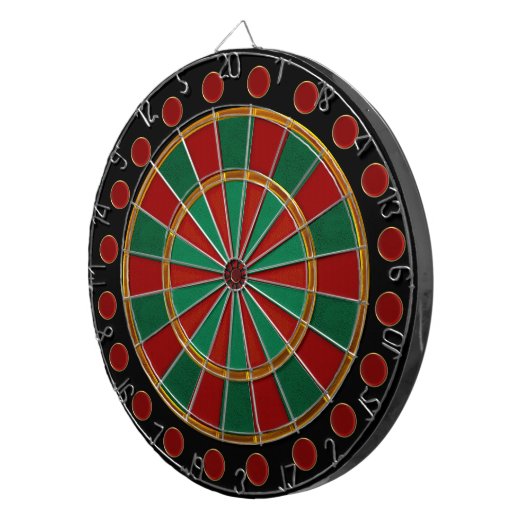Geavanceerde kerst (Dartboard) Dartbord (Voorkant Rechts)