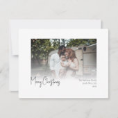 Geavanceerde kerstfoto feestdagenkaart (Voorkant)