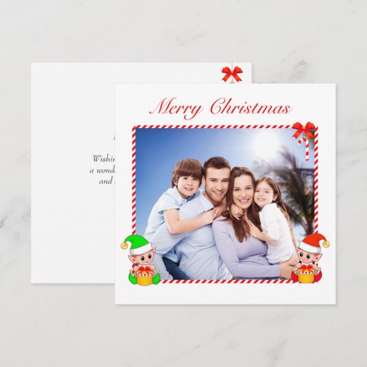 Geavanceerde kerstfoto's (Voorkant / Achterkant)