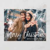 Geavanceerde kerststerfoto voor penseel briefkaart (Voorkant)