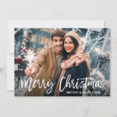 Geavanceerde kerststerfoto voor penseel feestdagenkaart (Voorkant)