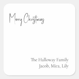 Geavanceerde kerstvierkant Sticker met cadeautjes 