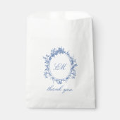 Geavanceerde klassieke Monogram Crest Blue-tool Bedankzakje (Voorkant)