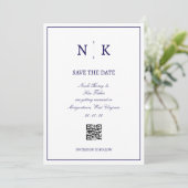 Geavanceerde Klassieke Sla de Datum Op Save The Date (Staand voorkant)