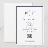 Geavanceerde Klassieke Sla de Datum Op Save The Date (Voorkant / Achterkant)
