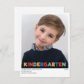 Geavanceerde kleuterschool Afstuderen Aankondiging (Voorkant / Achterkant)