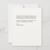 Geavanceerde kleuterschool Afstuderen Aankondiging (Achterkant)