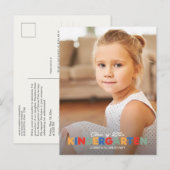 Geavanceerde kleuterschool Afstuderen Uitnodiging (Voorkant / Achterkant)