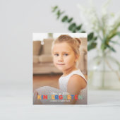 Geavanceerde kleuterschool Afstuderen Uitnodiging (Staand voorkant)