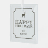 Geavanceerde Label-aangepaste versieringen Glas Ornament (Voorkant links)