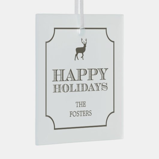 Geavanceerde Label-aangepaste versieringen Glas Ornament (Voorkant Rechts)