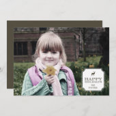 Geavanceerde Label-feestdag-fotokaarten Feestdagenkaart (Voorkant / Achterkant)