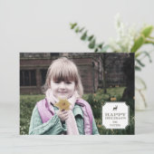 Geavanceerde Label-feestdag-fotokaarten Feestdagenkaart (Staand voorkant)