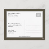 Geavanceerde Label Holiday Photo Card Briefkaart (Achterkant)