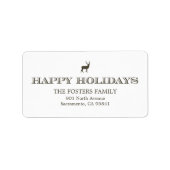 Geavanceerde Label-vakantie-Adresetiketten Etiket (Voorkant)