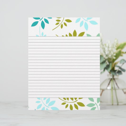 Geavanceerde Leafy Border Lined Recippage (Staand voorkant)