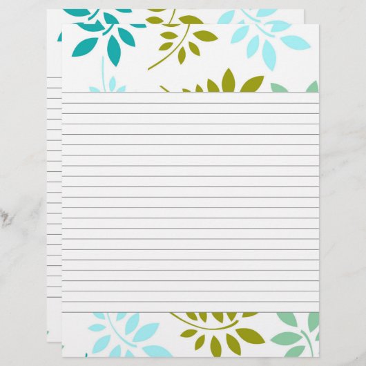 Geavanceerde Leafy Border Lined Recippage (Voorkant / Achterkant)