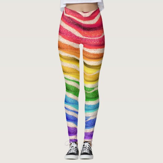 Geavanceerde Leggings voor de Mode van de regenboo (Voorkant)