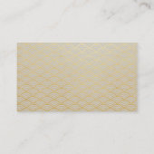 Geavanceerde luxe gouden bruiloft informatie informatiekaartje (Achterkant)