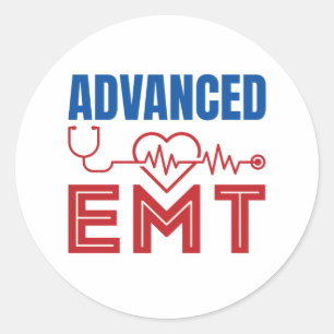 Geavanceerde medische technicus van de EMT-noodtec Ronde Sticker