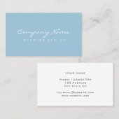 Geavanceerde minimalistische sjabloon voor visitek visitekaartje (Voorkant / Achterkant)