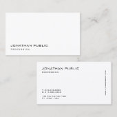 Geavanceerde, moderne, eenvoudige, minimale profes visitekaartje (Voorkant / Achterkant)