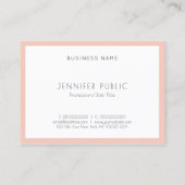 Geavanceerde, moderne, eenvoudige Sjabloon voor de Visitekaartje (Achterkant)