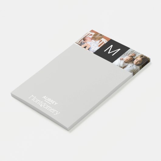 Geavanceerde moderne familiefoto's post-it® notes (Schuin)