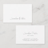 Geavanceerde Moderne Minimalistische Sjabloon Tren Visitekaartje (Voorkant / Achterkant)