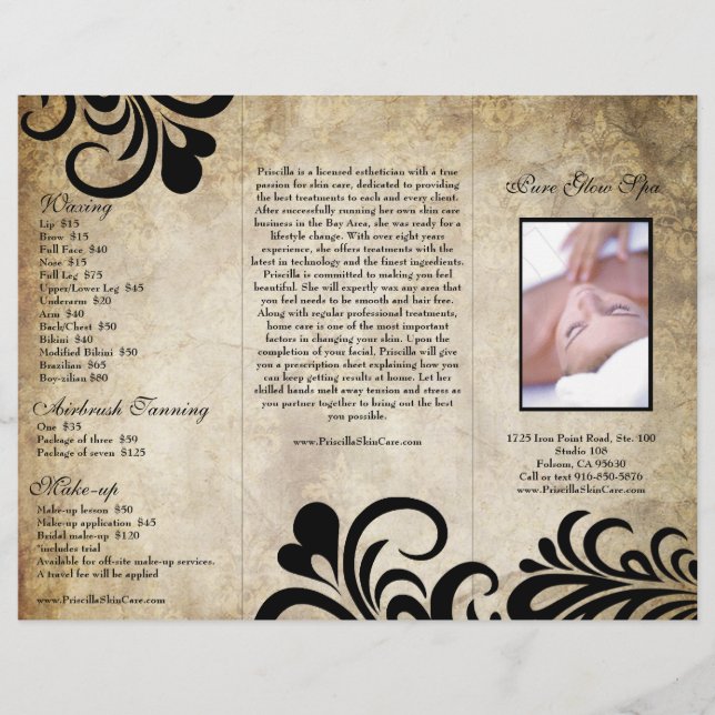 Geavanceerde moderne ontwerper Salon Brochure (Voorkant)